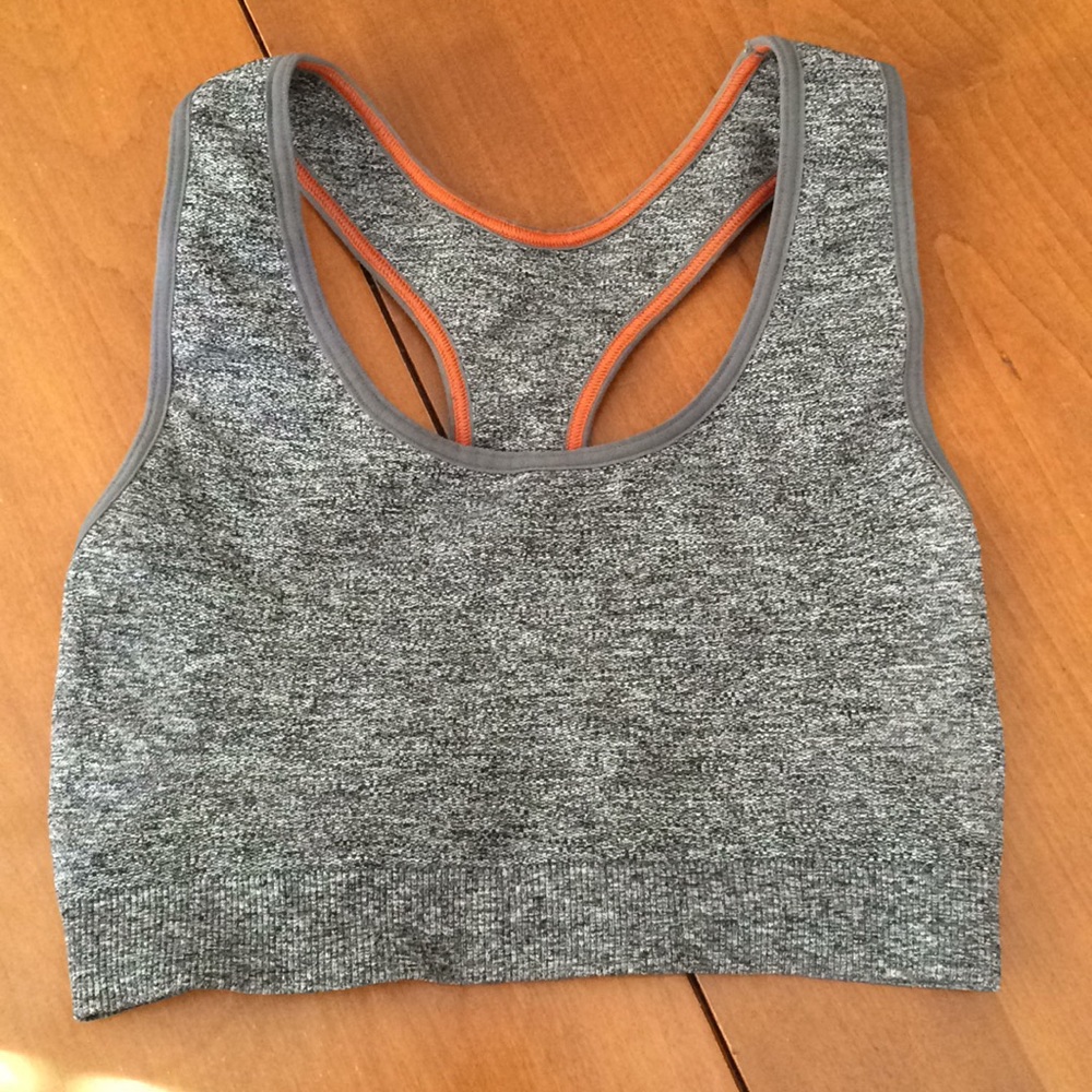 Aerie f.i.t. Charcoal Razorback Sports Bra XS